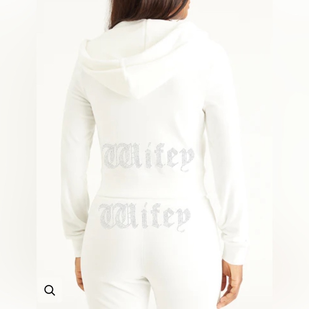 NWT Juicy Couture White Wifey Tracksuit